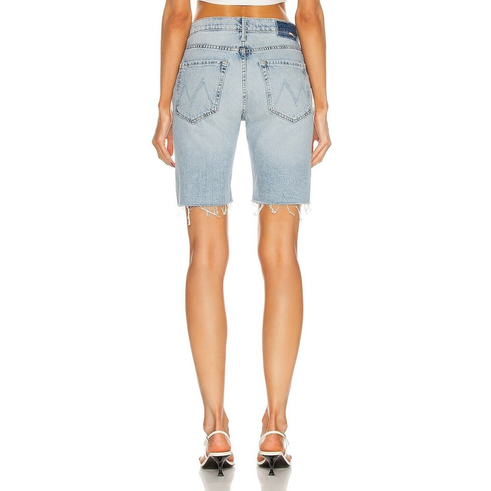 MOTHER Denim Trickster Short Fray Win Some Lose Some Light Wash Size 27 $248 - Picture 3 of 16